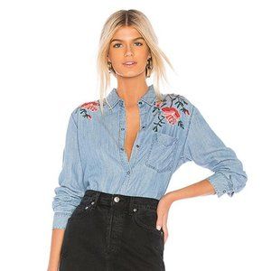 Rails Vintage Rose Bud Ingrid button down shirt